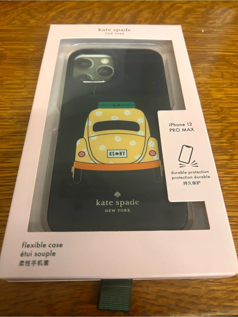 Kate Spade NY iPhone 12 Pro Max Case Yellow Daisy Car Flexible Cover Like New